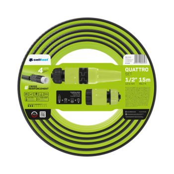 CELLFAST Locsolótömlő QUATTRO SET 1/2" 15 m