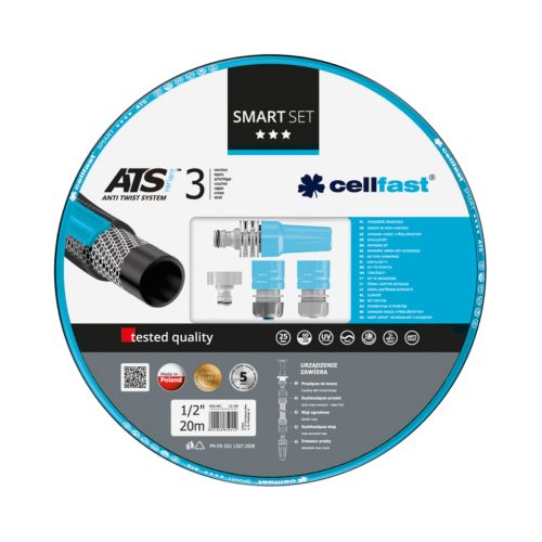 CELLFAST Locsolótömlő 3 rétegű SMART SET 1/2" 20 m (K)