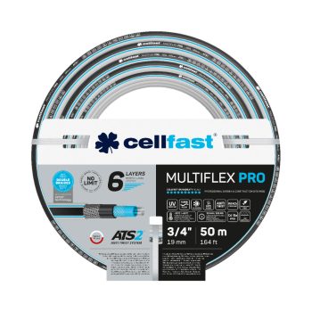   CELLFAST Locsolótömlő 6 rétegű MULTIFLEX ATSV 3/4" 50 m