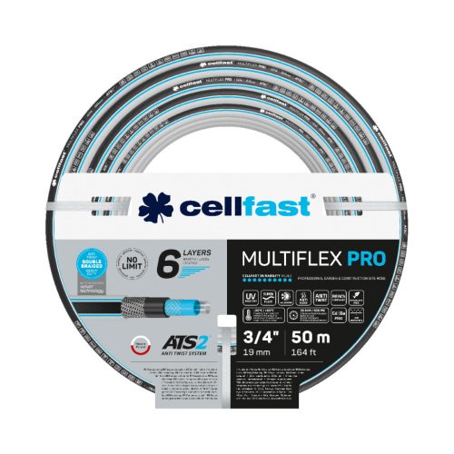 CELLFAST Locsolótömlő 6 rétegű MULTIFLEX ATSV 3/4" 50 m