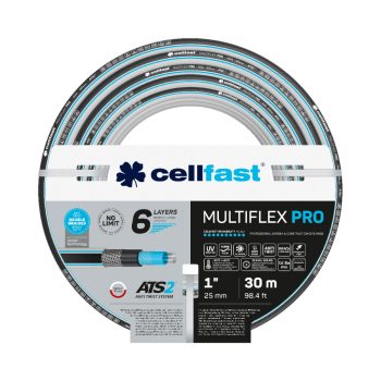   CELLFAST Locsolótömlő 6 rétegű MULTIFLEX ATSV 1" 30 m