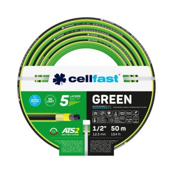 CELLFAST Locsolótömlő 5 rétegű GREEN 1/2" 50 m