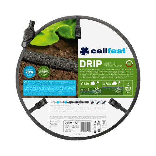CELLFAST Könnyezőcső 1/2" 7,5 m DRIP