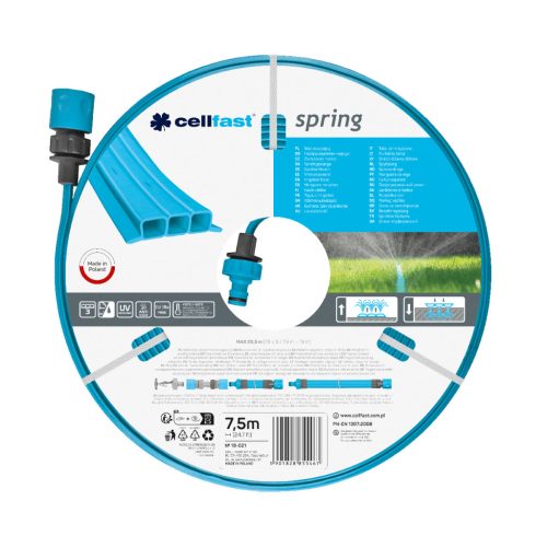 CELLFAST Esőztetőcső Spring 1/2" 7,5 m