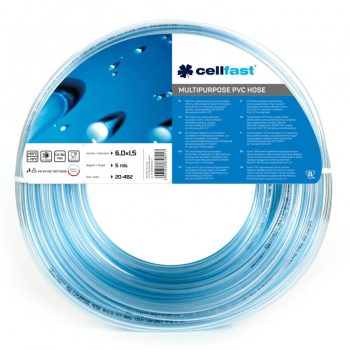 CELLFAST Technikai tömlő PVC, többcélú 6,0 x 1,5 mm 5 m