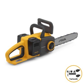   STIGA akkumulátoros láncfűrész  CS 300e Kit (akkumulátor és töltő tartozék)