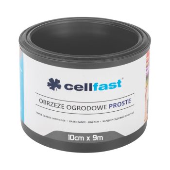 CELLFAST Ágyasszegély egyenes 10 cm x 9 m grafit