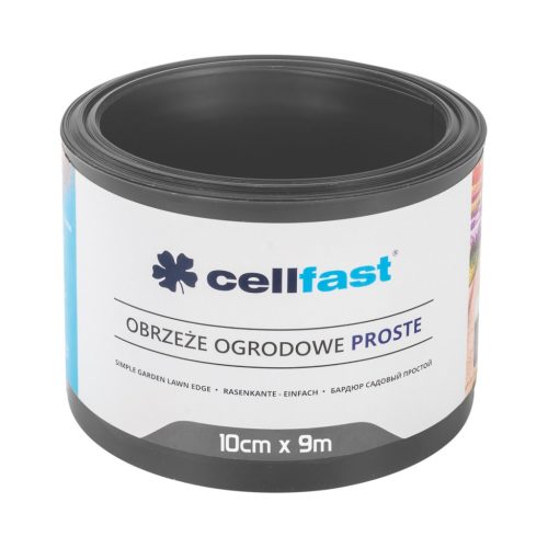 CELLFAST Ágyasszegély egyenes 10 cm x 9 m grafit
