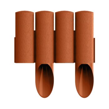   CELLFAST Ágyásszegély fautánzatú téglavörös 4 tagos 2,3 m STANDARD