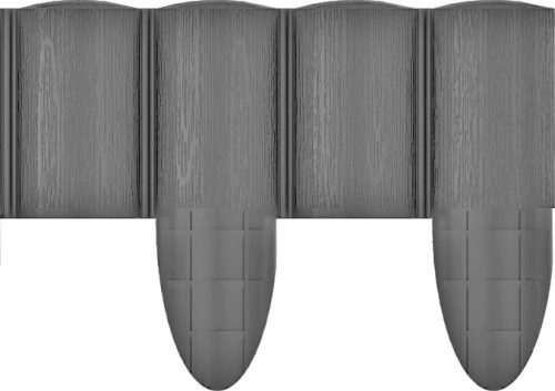 CELLFAST Ágyásszegély fautánzatú grafit 4 tagos 2,3 m ECO